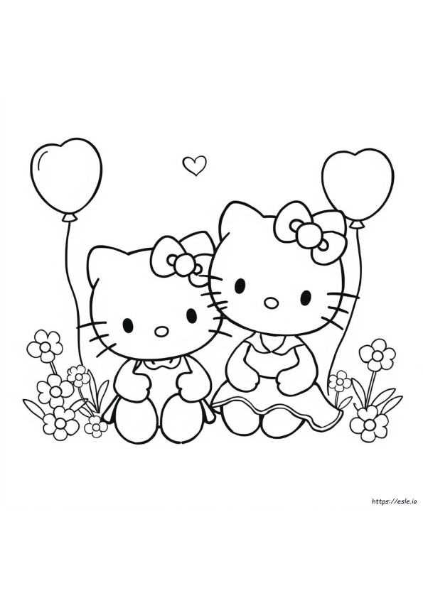 Hello Kitty Best Friend Coloring Pages