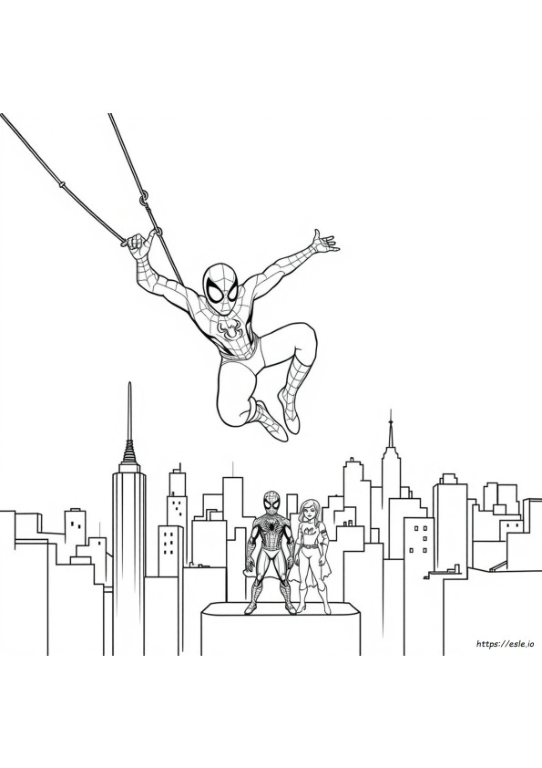 Spidey And Friends Characters Coloring Pages