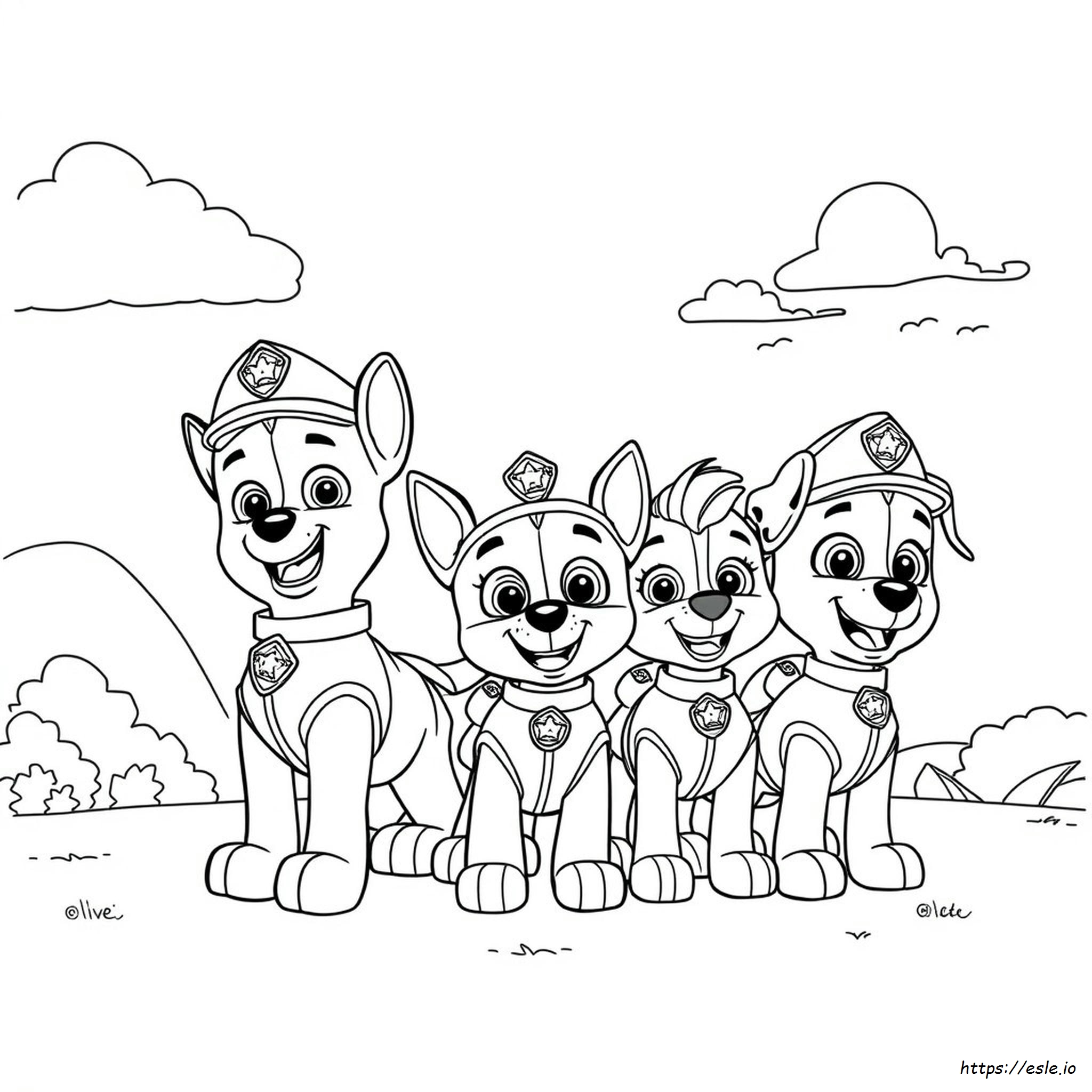 Nuevas Páginas Para Colorear De La Película De La Patrulla Canina