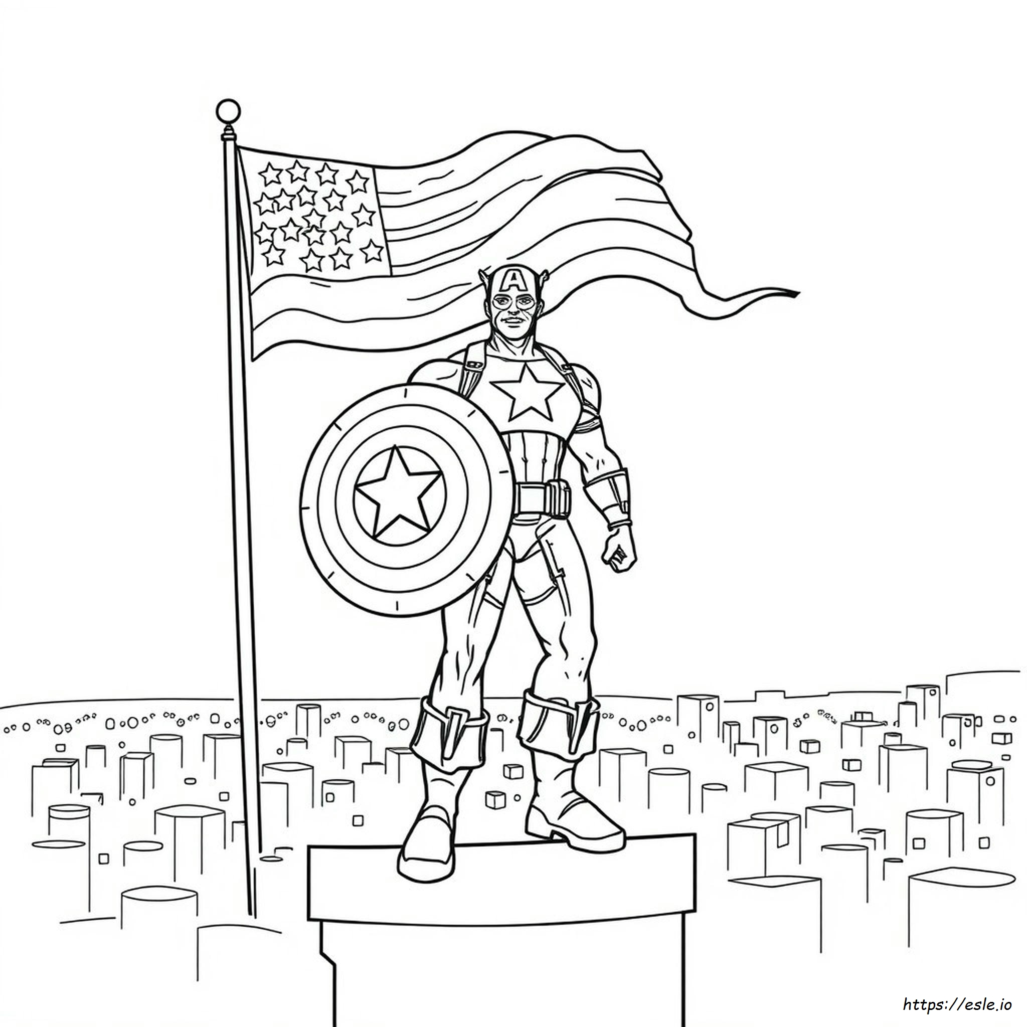 Captain America Da Colorare