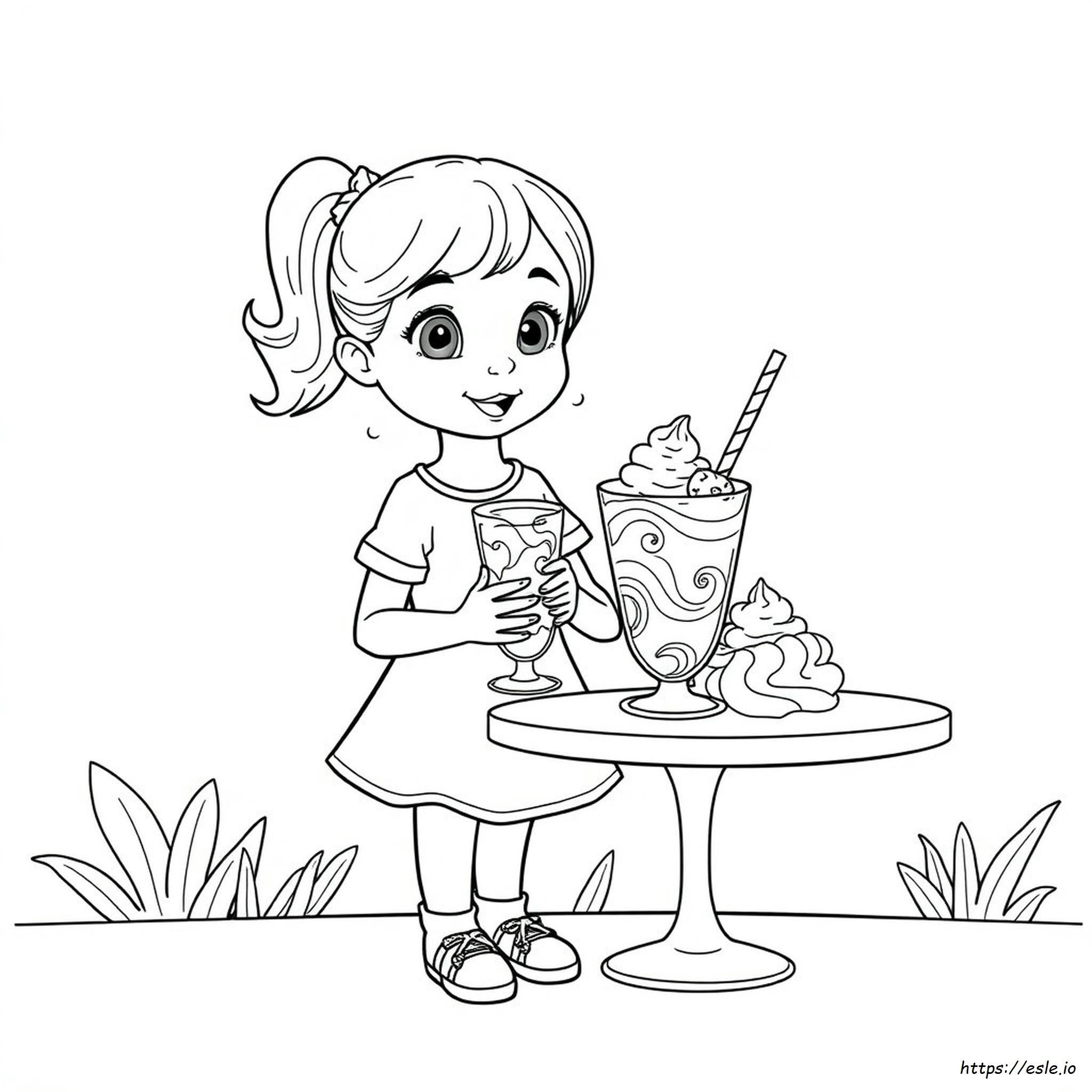 Free Printable Milkshake Coloring Pages