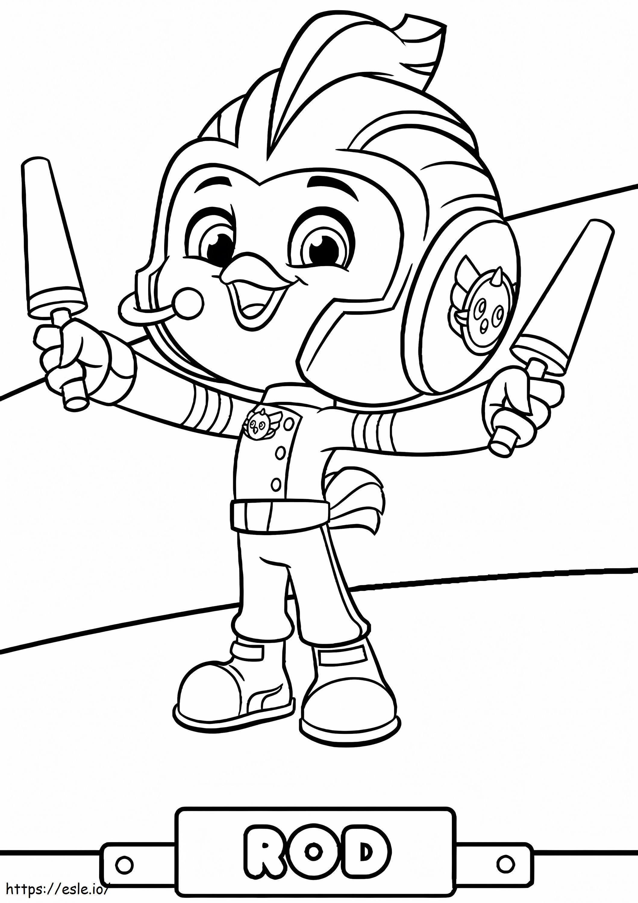 Rod Top Wing coloring page