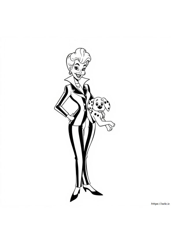 Disney Cruella Gambar Mewarnai