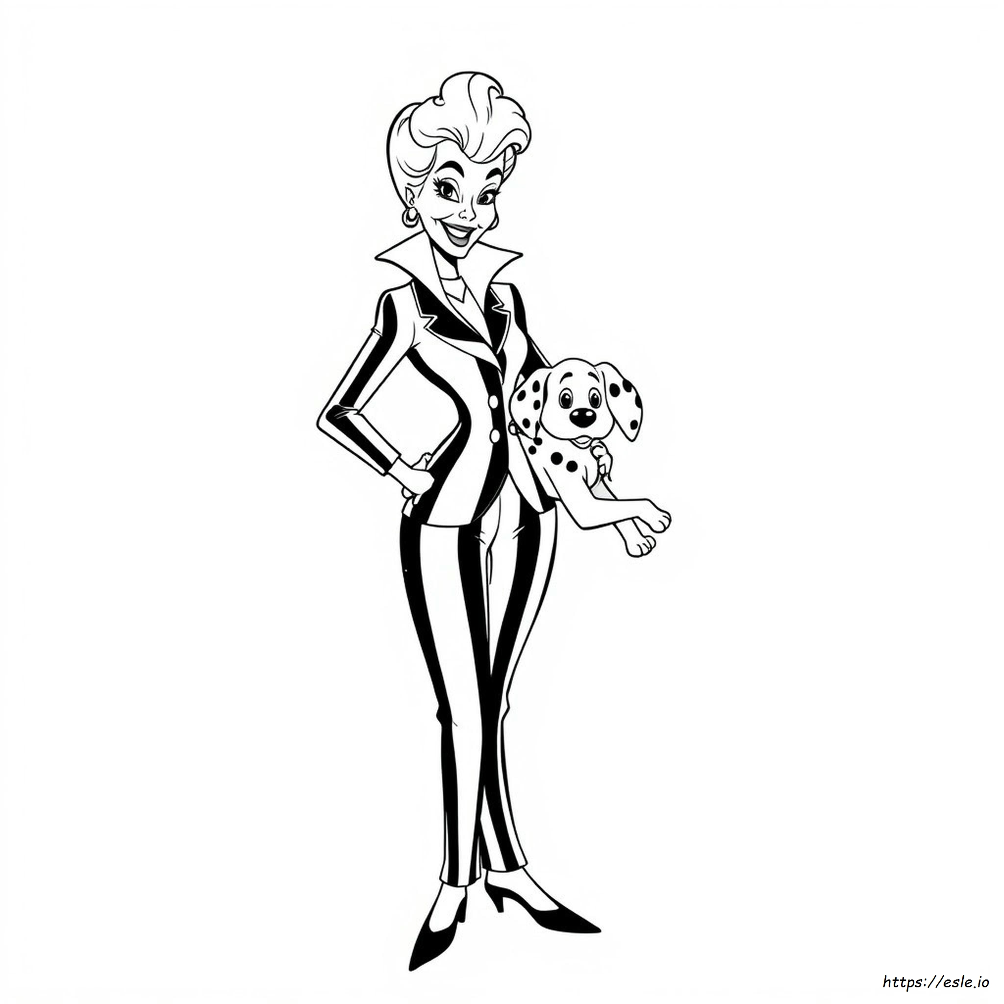 Disney Cruella Gambar Mewarnai
