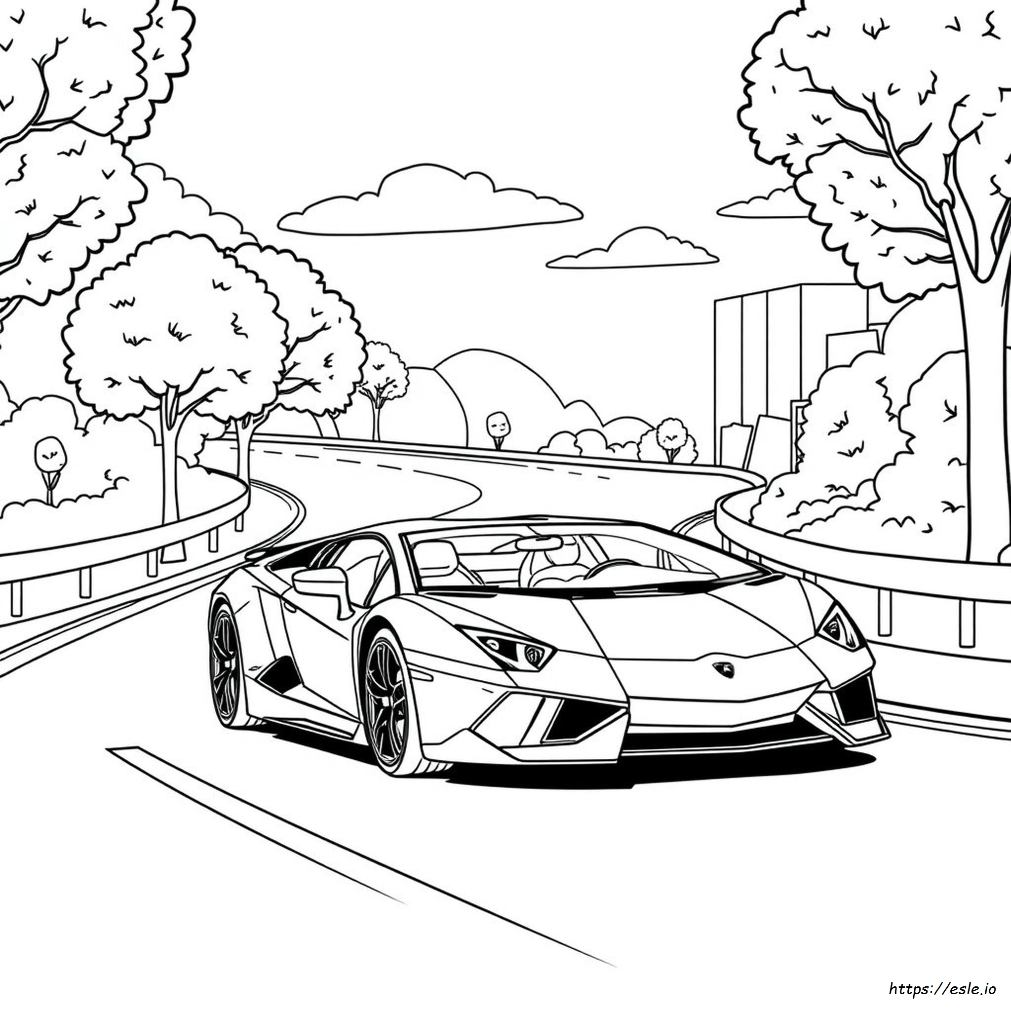 Lamborghini Coloring Pages Printable