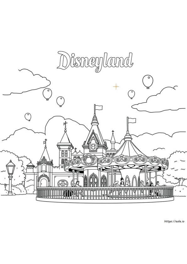Buku Mewarnai Disneyland