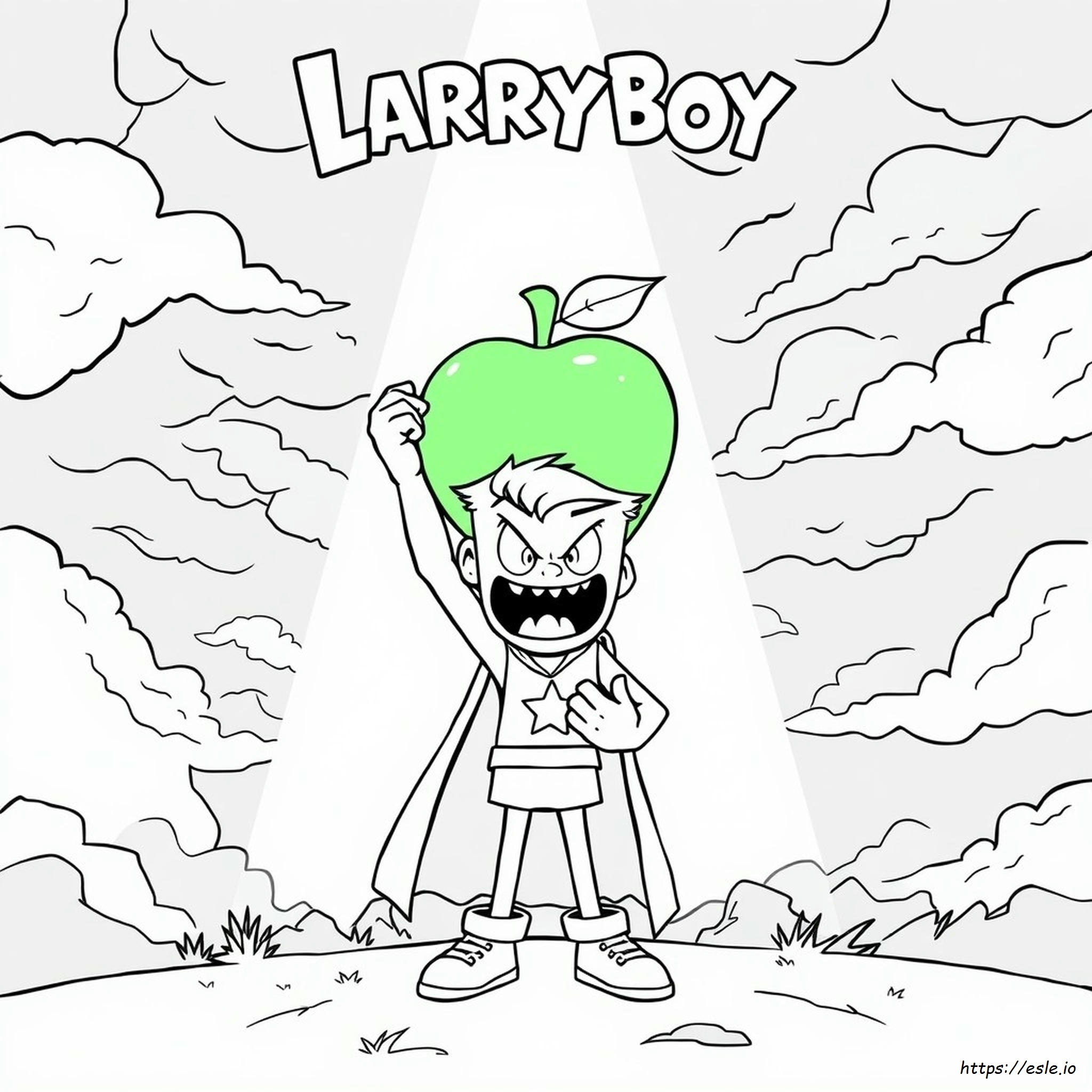 Larryboy Y La Manzana Malvada Páginas Para Colorear