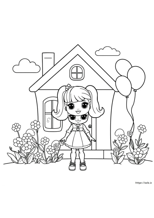 Gabby Doll Gambar Mewarnai