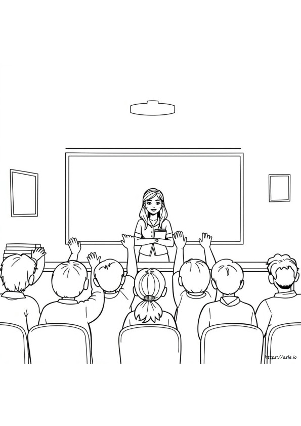 Gambar Mewarnai Hari Guru