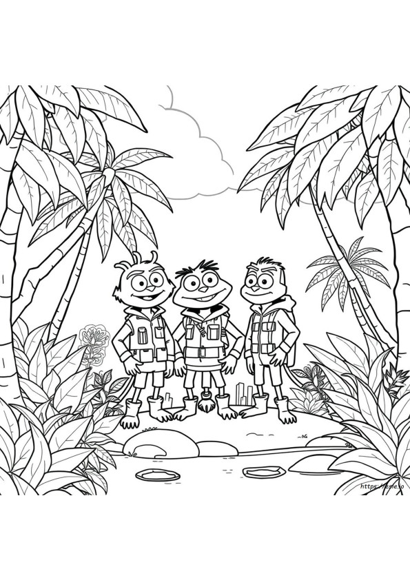 Wild Kratts Kostum Kekuatan Hewan Gambar Mewarnai
