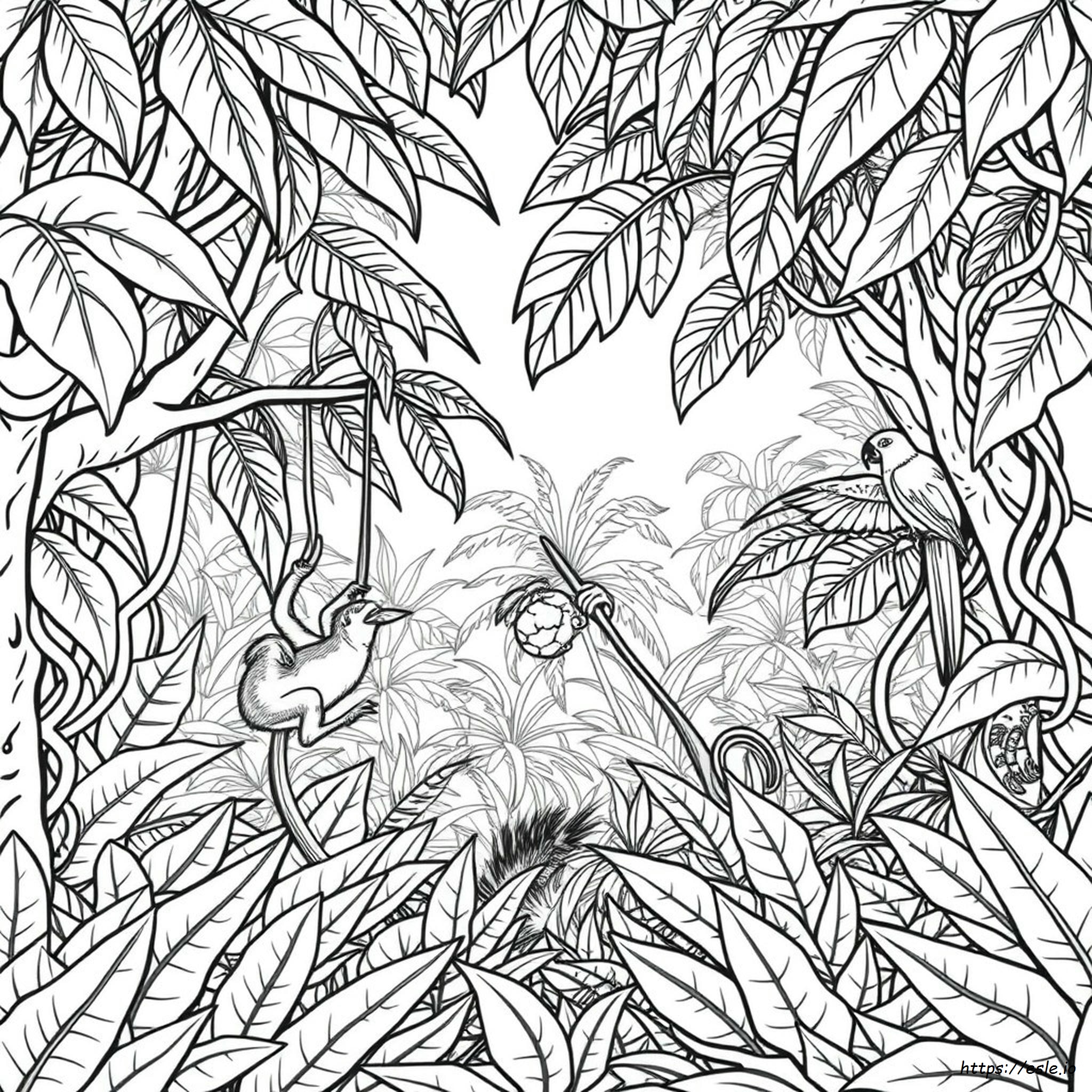 Jungle Coloring Pages To Print