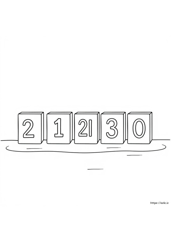 Numberblocks Disegni Da Colorare 21-30