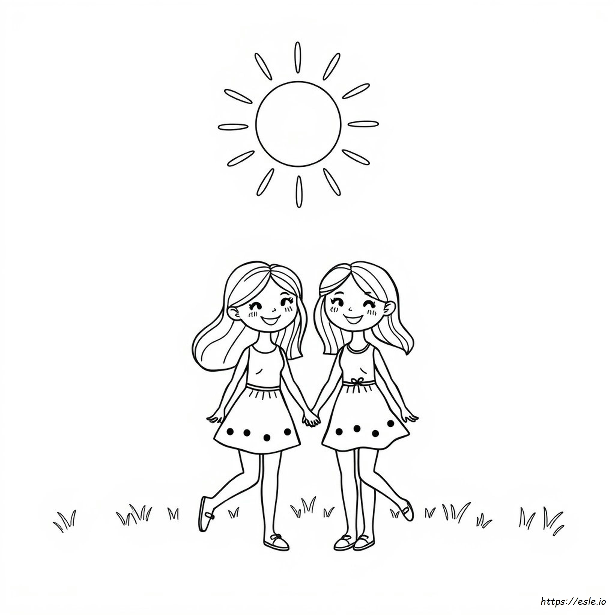 Easy Cute Bff Coloring Pages