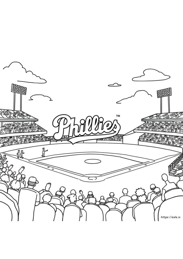 Gambar Mewarnai Huruf P Phillies