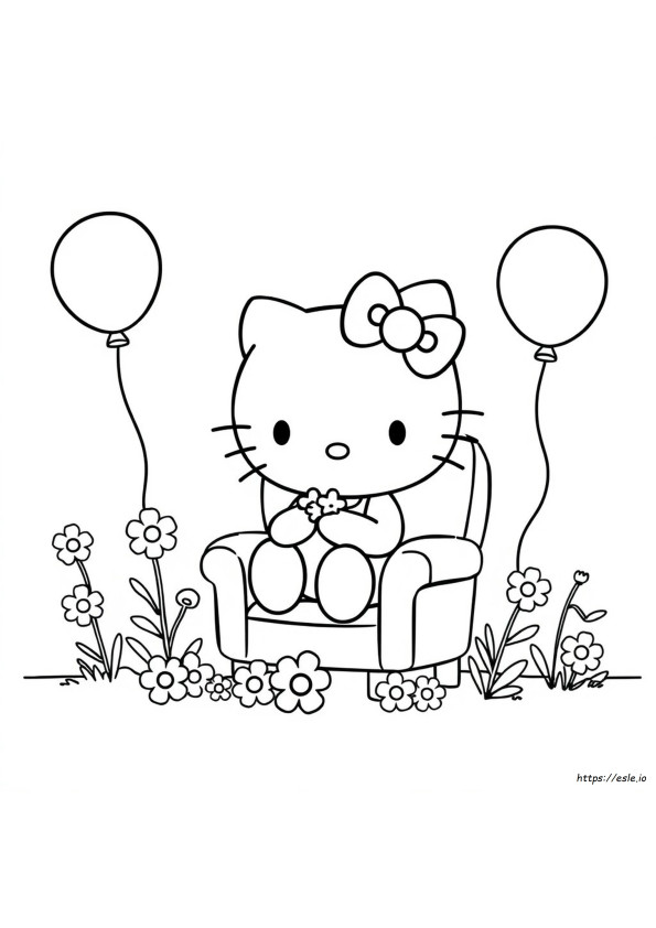 Big Hello Kitty Coloring Pages