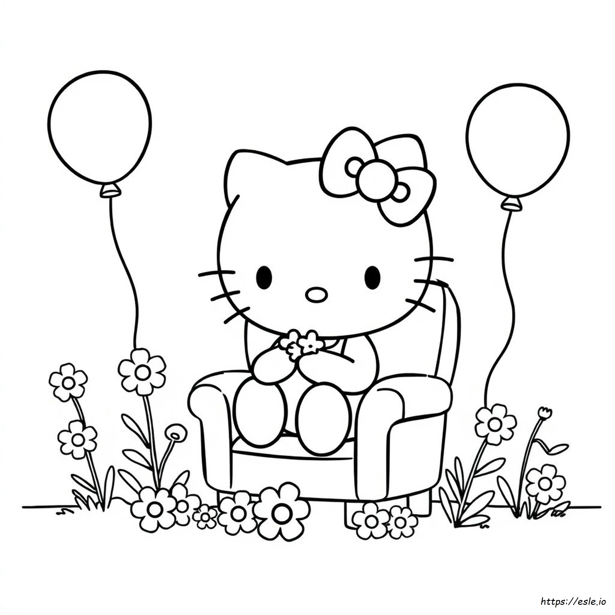 Big Hello Kitty Coloring Pages