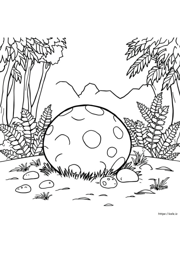 Telur Dinosaurus Dapat Dicetak Gratis Gambar Mewarnai