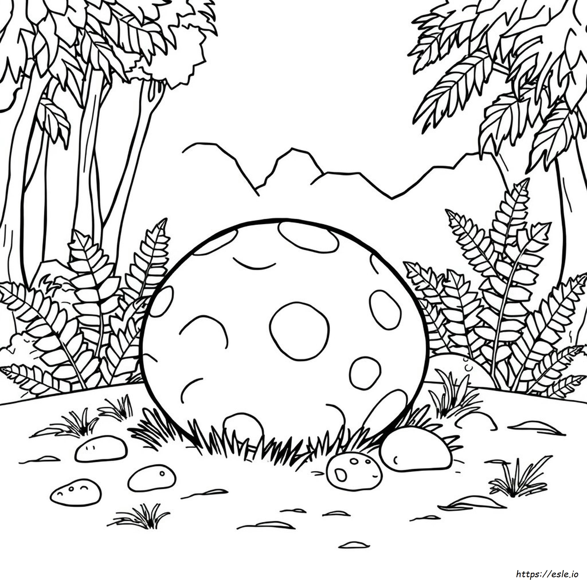 Uovo Di Dinosauro Da Colorare E Stampare