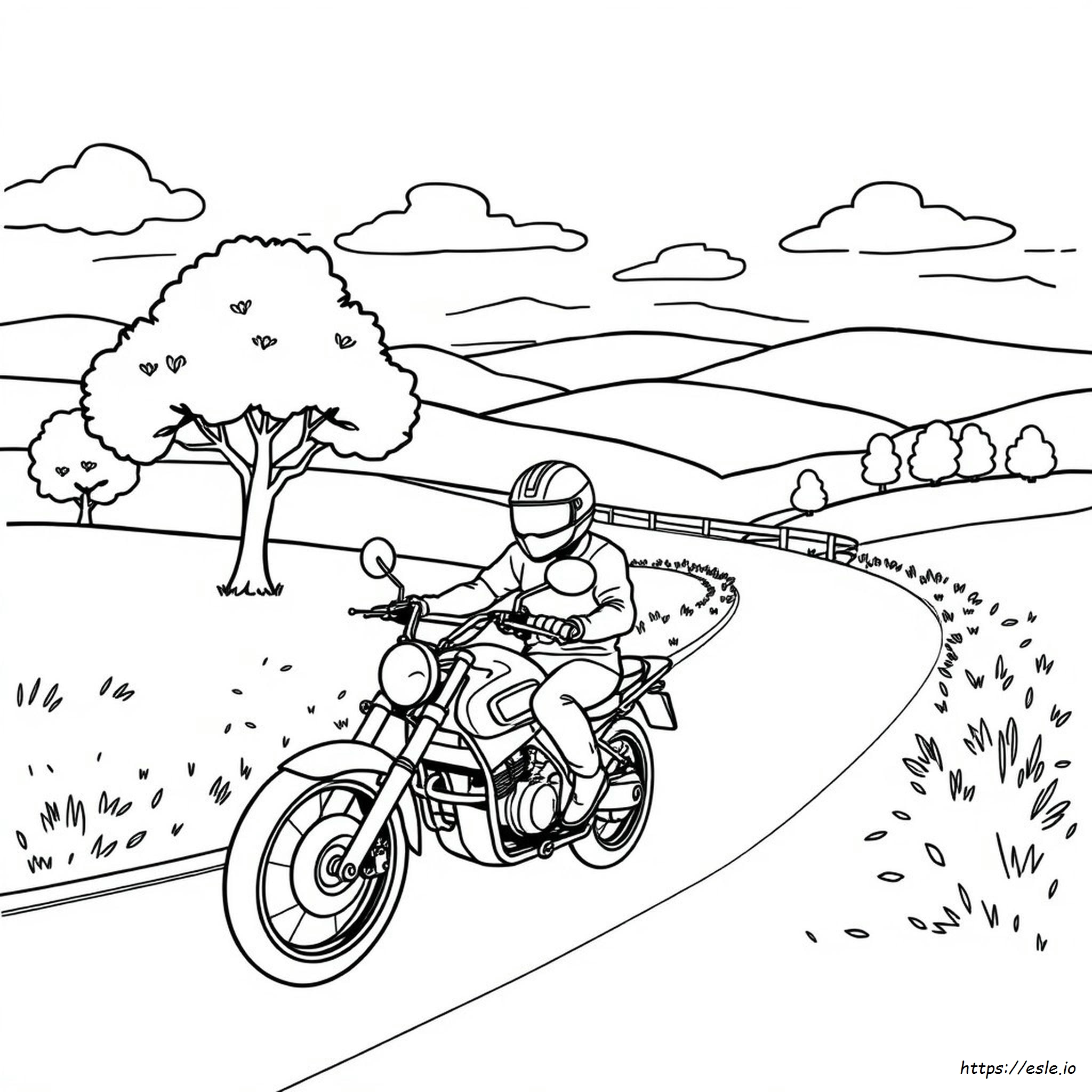Motocicletta Da Colorare E Stampare