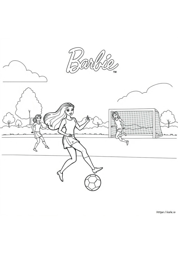 Barbie Olahraga Gambar Mewarnai