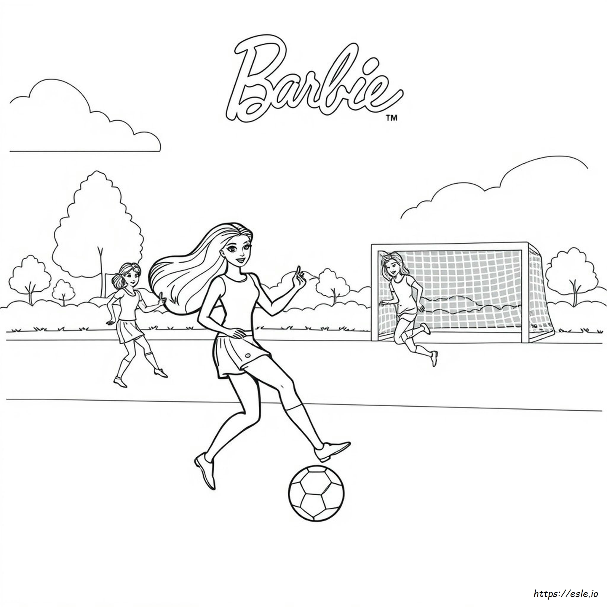 Dibujos De Barbie Deportista Para Colorear