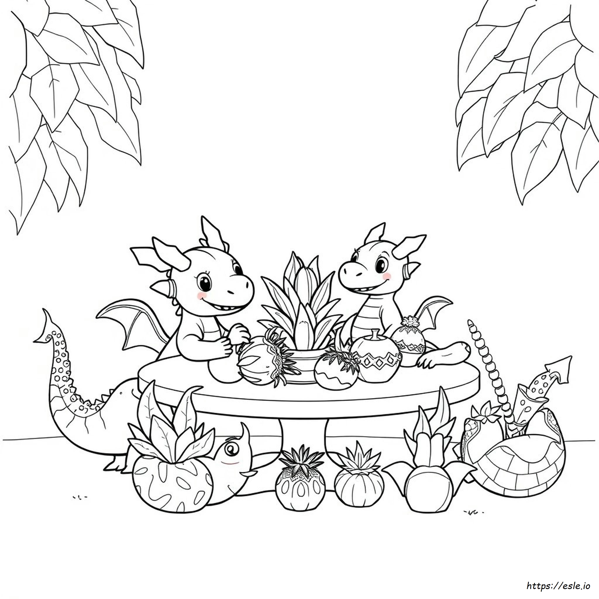 Dragon Fruit Blox Fruits Coloring Page