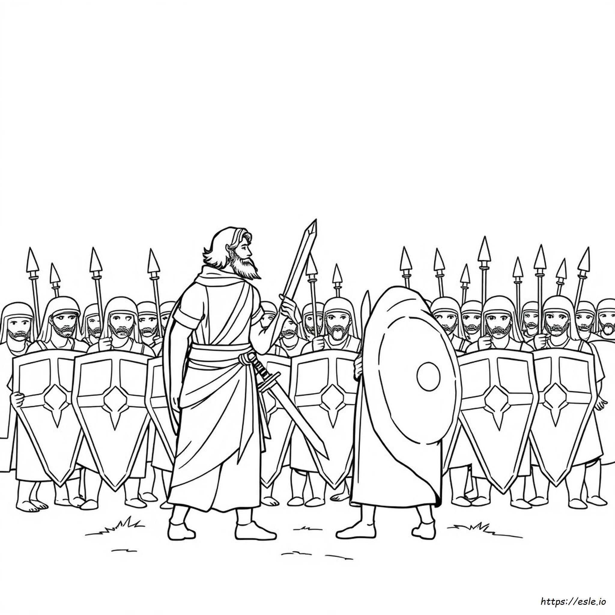 Giosuè E Gerico Da Colorare