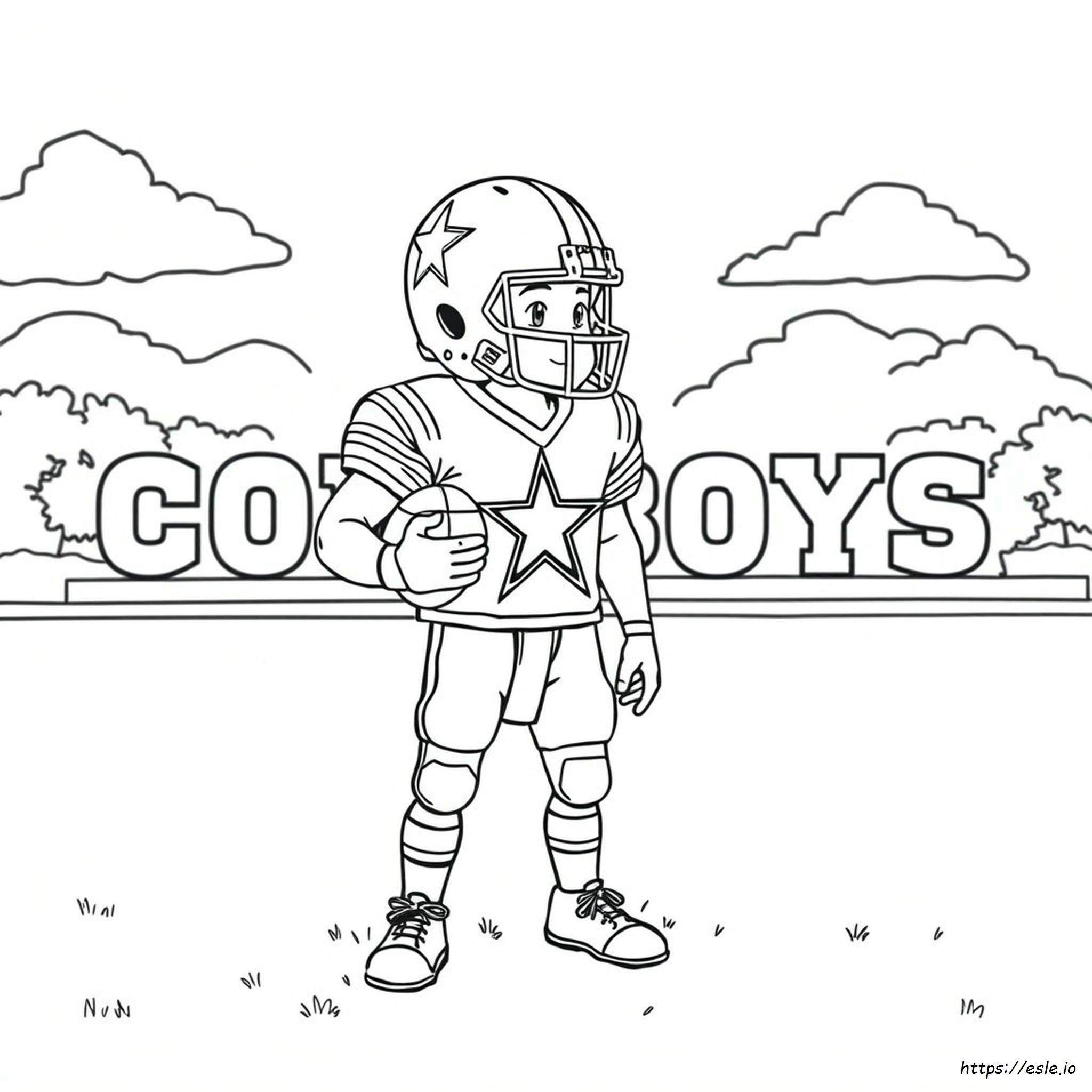 Dallas Cowboys Helm Ausmalbilder