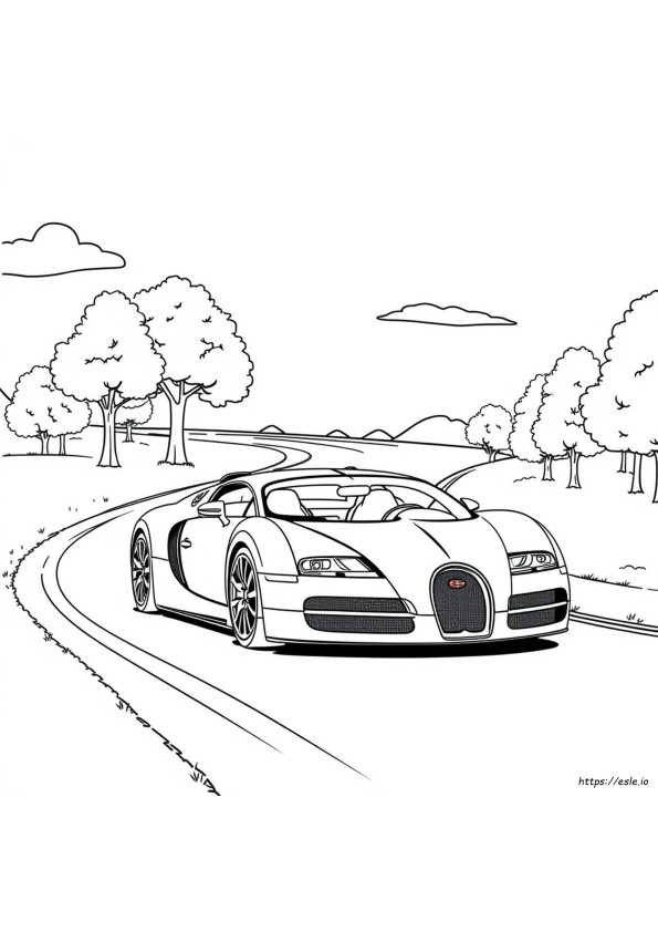 Bugatti Veyron Színező
