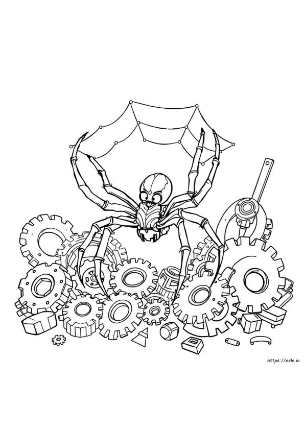 Iron Spider Kleurplaat