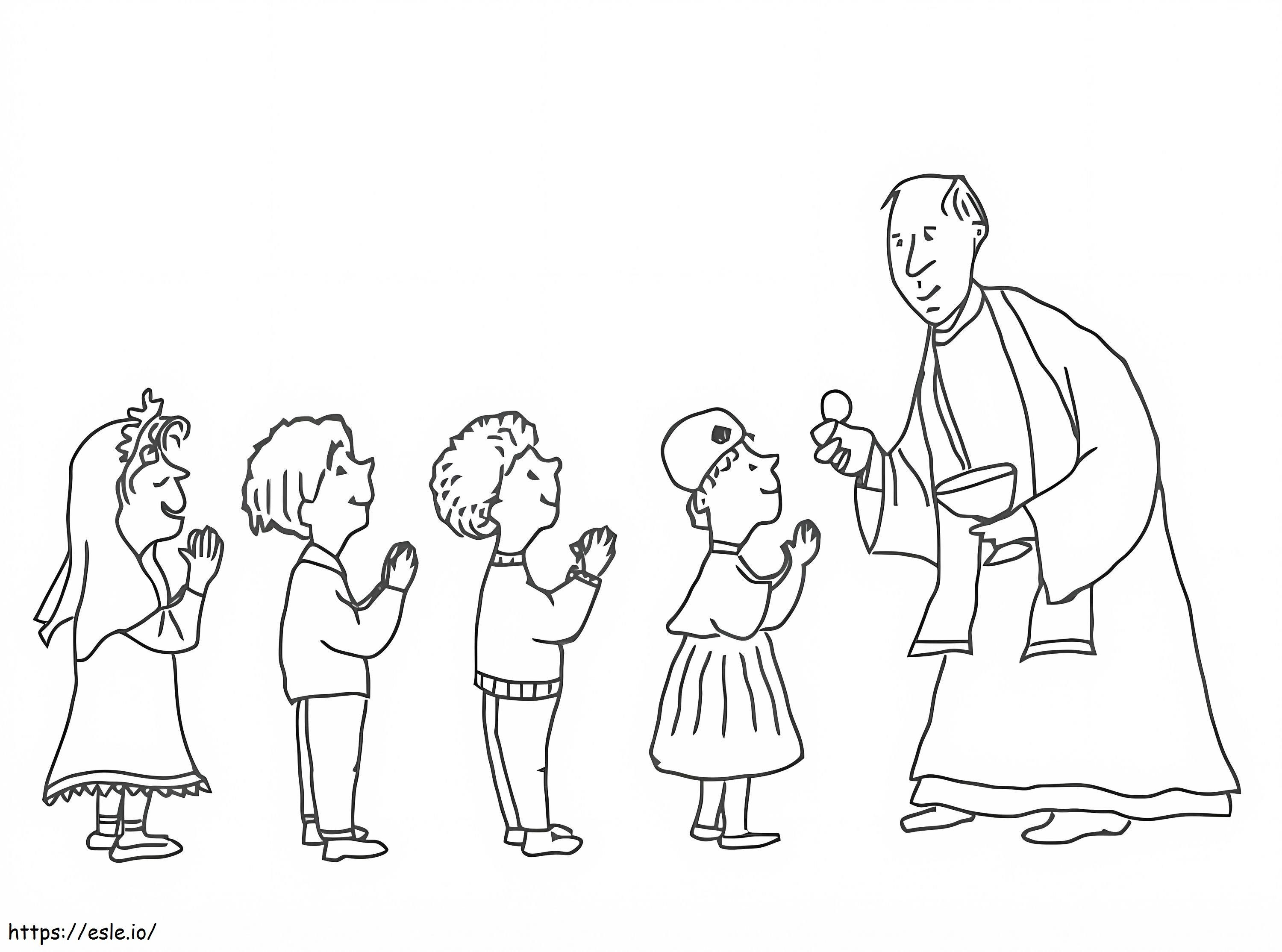 Eucharist coloring page