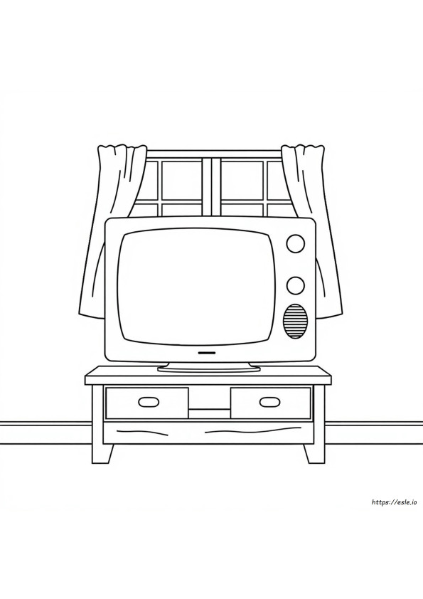 Gambar Mewarnai Televisi