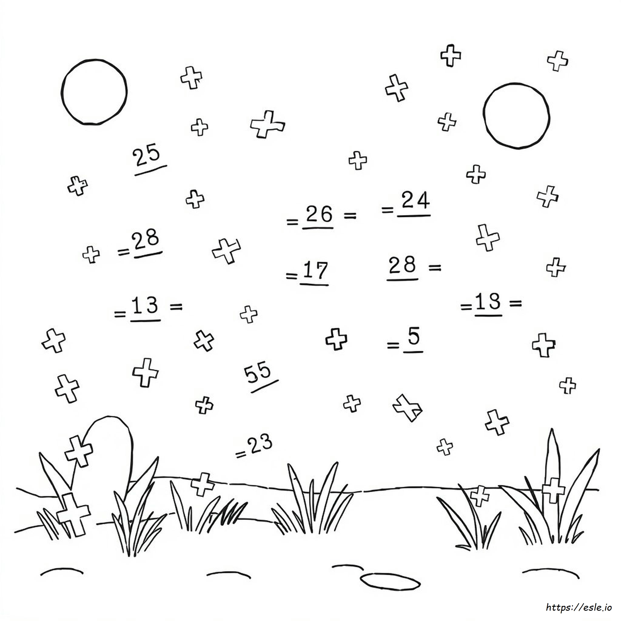 Addition And Subtraction Colouring Worksheets