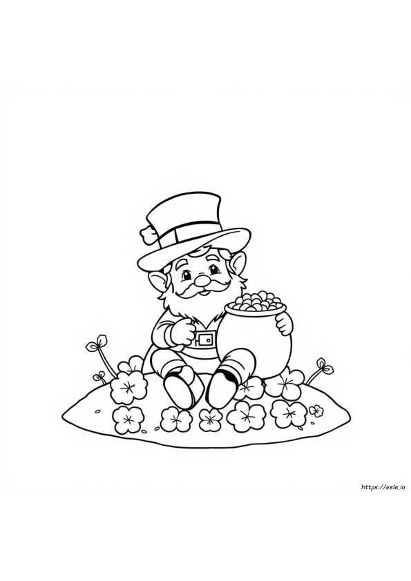 かわいいレプラコーンの塗り絵 無料