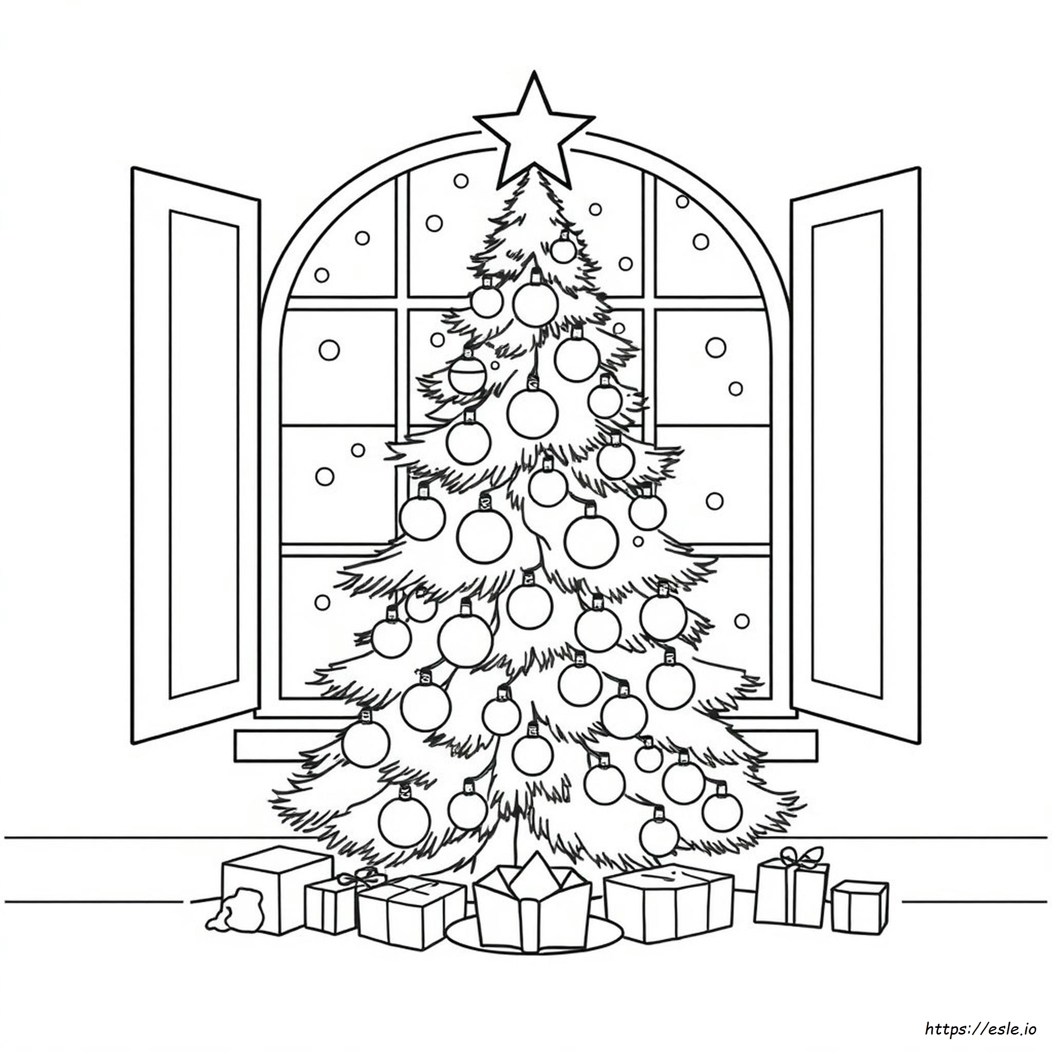 Images Of Christmas Tree For Colouring