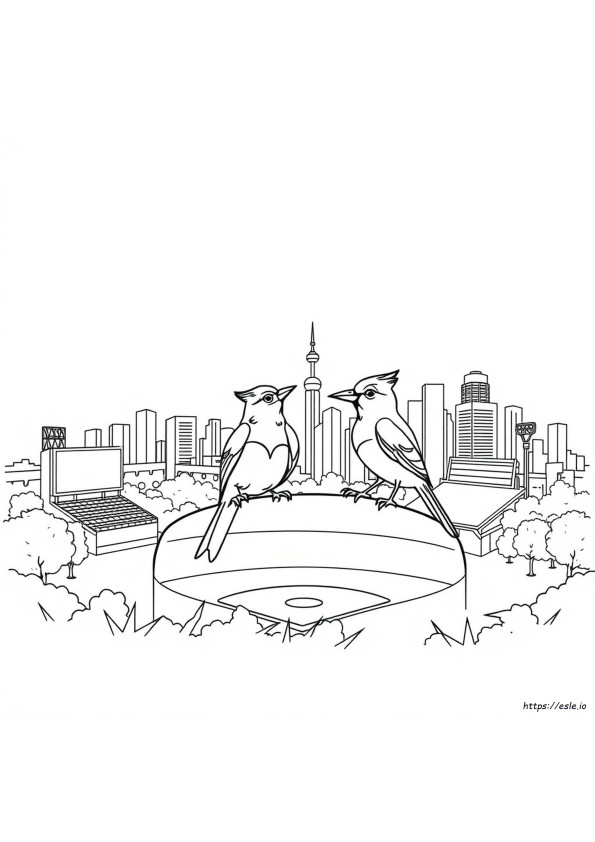 Kolorowanka Toronto Blue Jays
