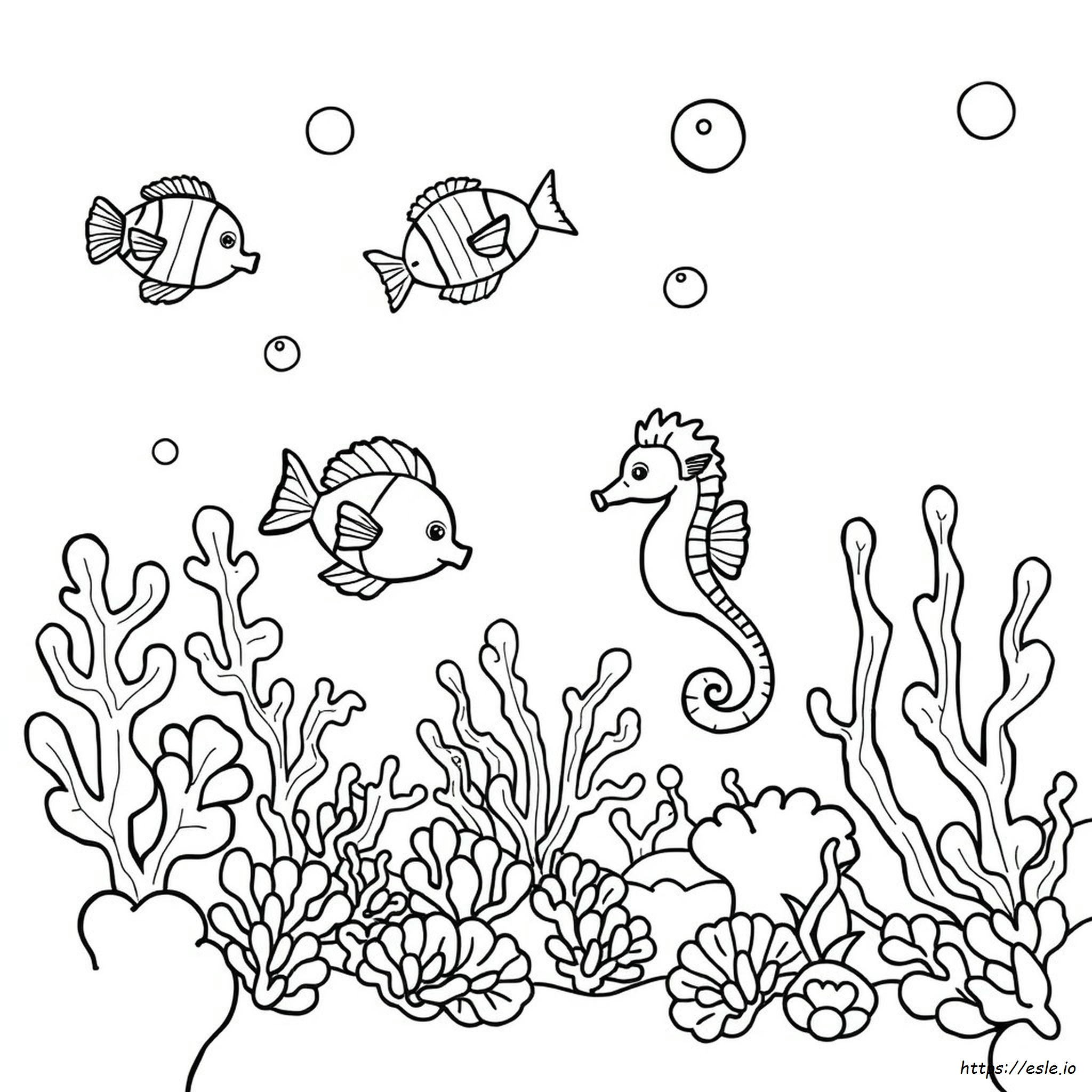 Cute Sea Coloring Pages