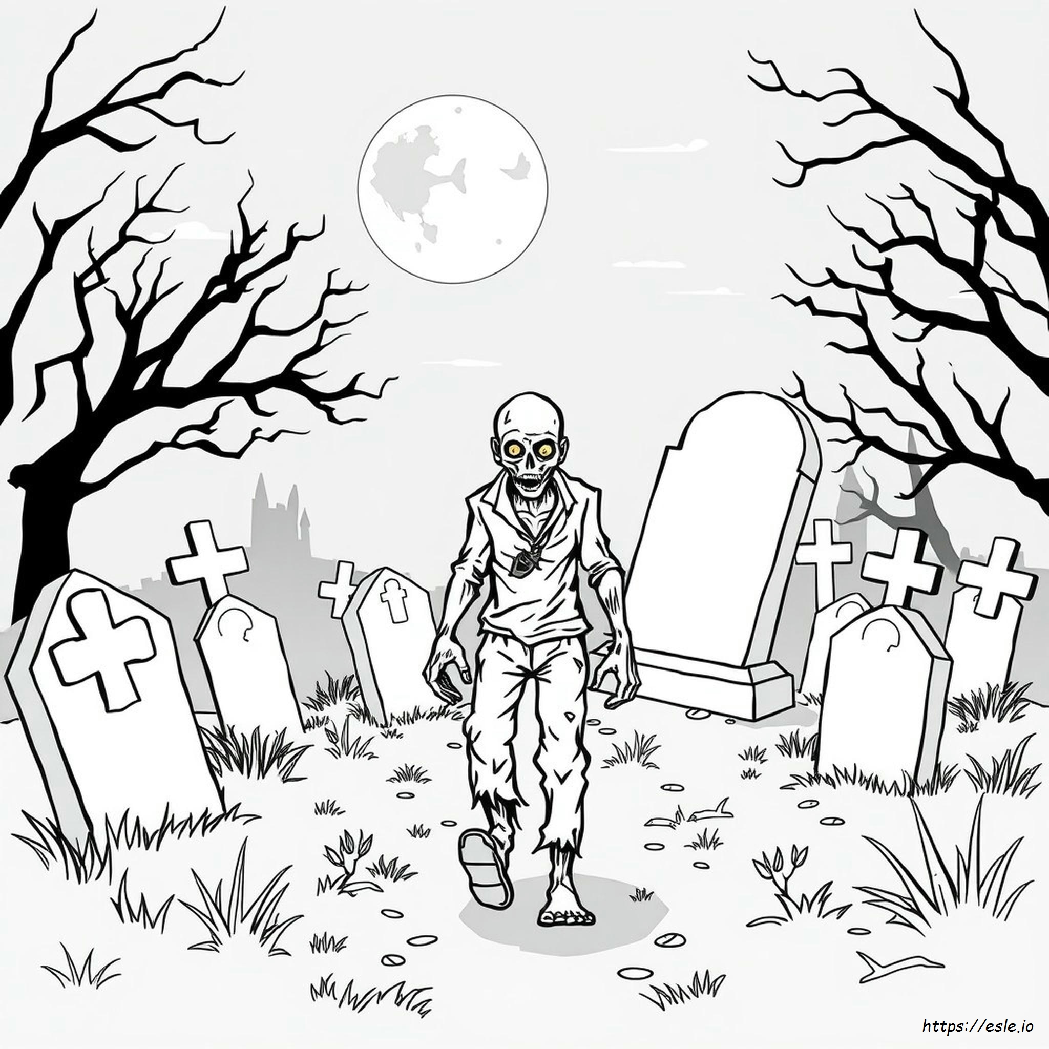 Kolorowanki Do Druku Z Zombie