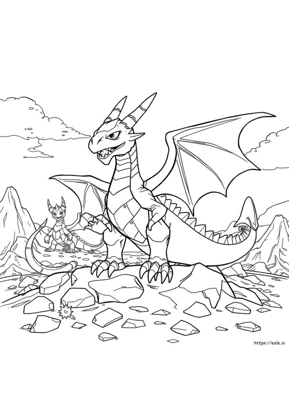 Dragonoid Bakugan Gambar Mewarnai