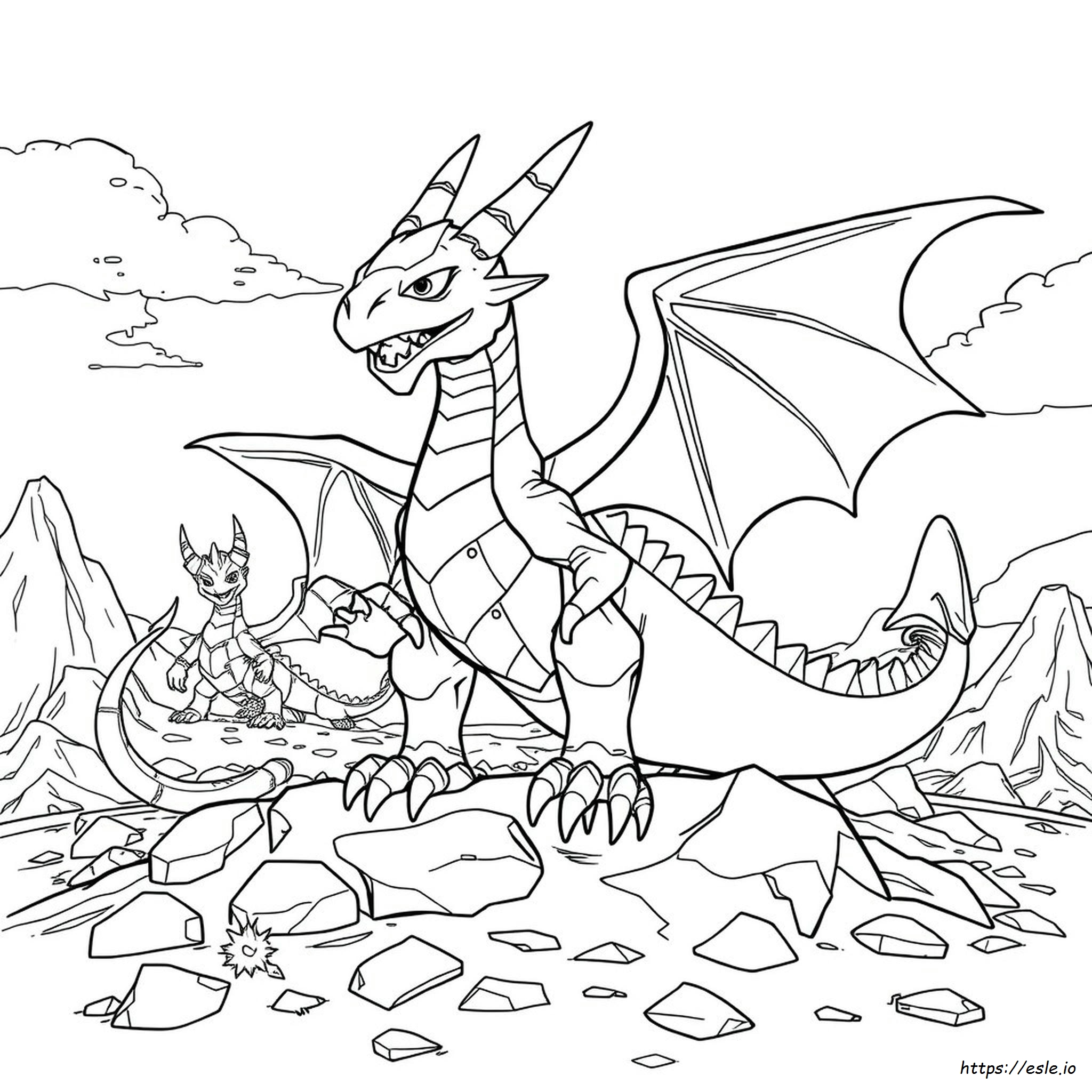 Dragonoid Bakugan: Disegni Da Colorare