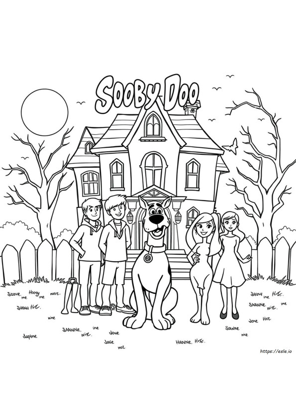 Scooby Doo E La Gang Disegni Da Colorare