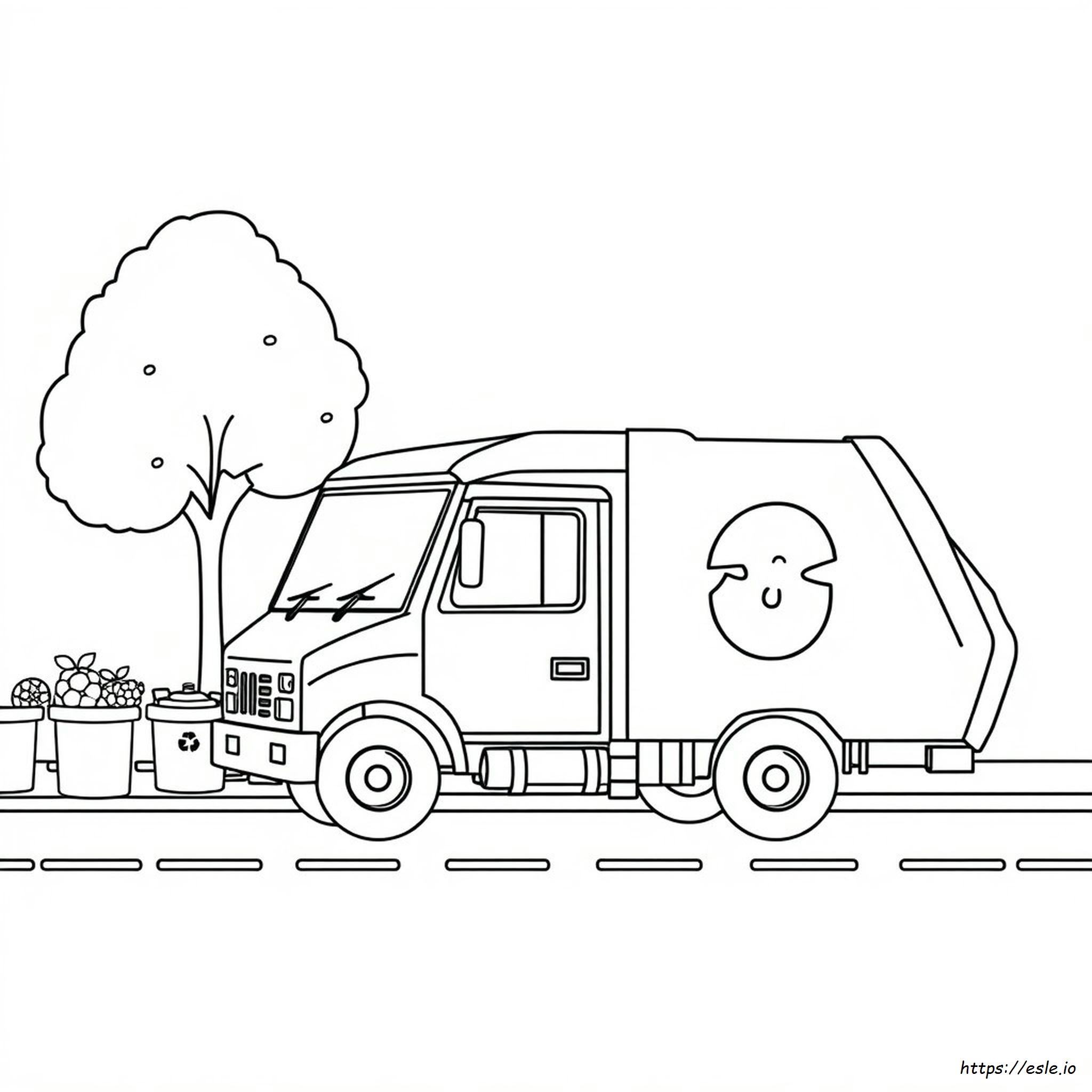 Recycle Truck Coloring Pages