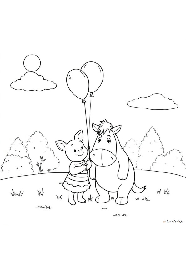 Gambar Mewarnai Pooh