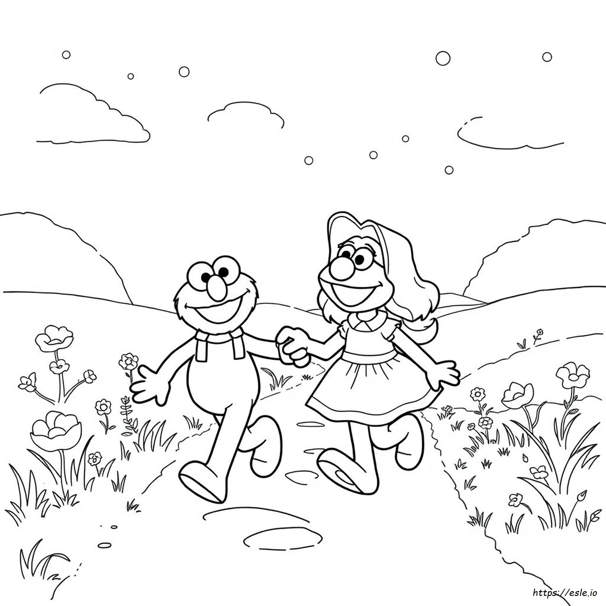 Elmo E Dorothy Disegni Da Colorare
