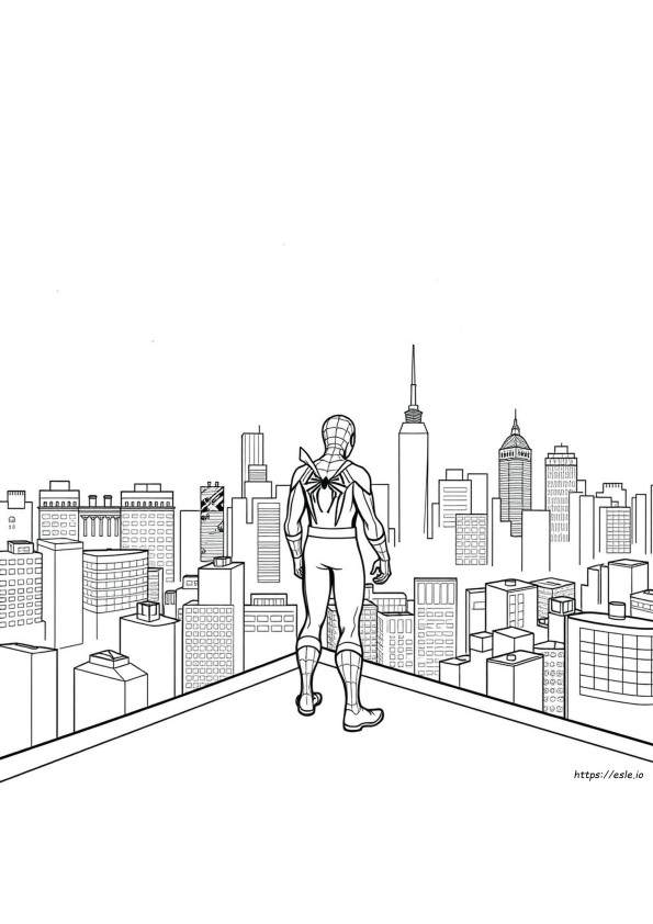 Spider Man Mewarnai Gambar Yang Dapat Dicetak