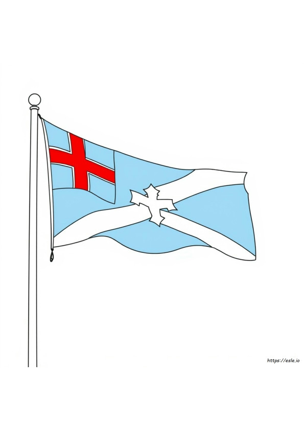 Nova Scotia Flag Colouring Page