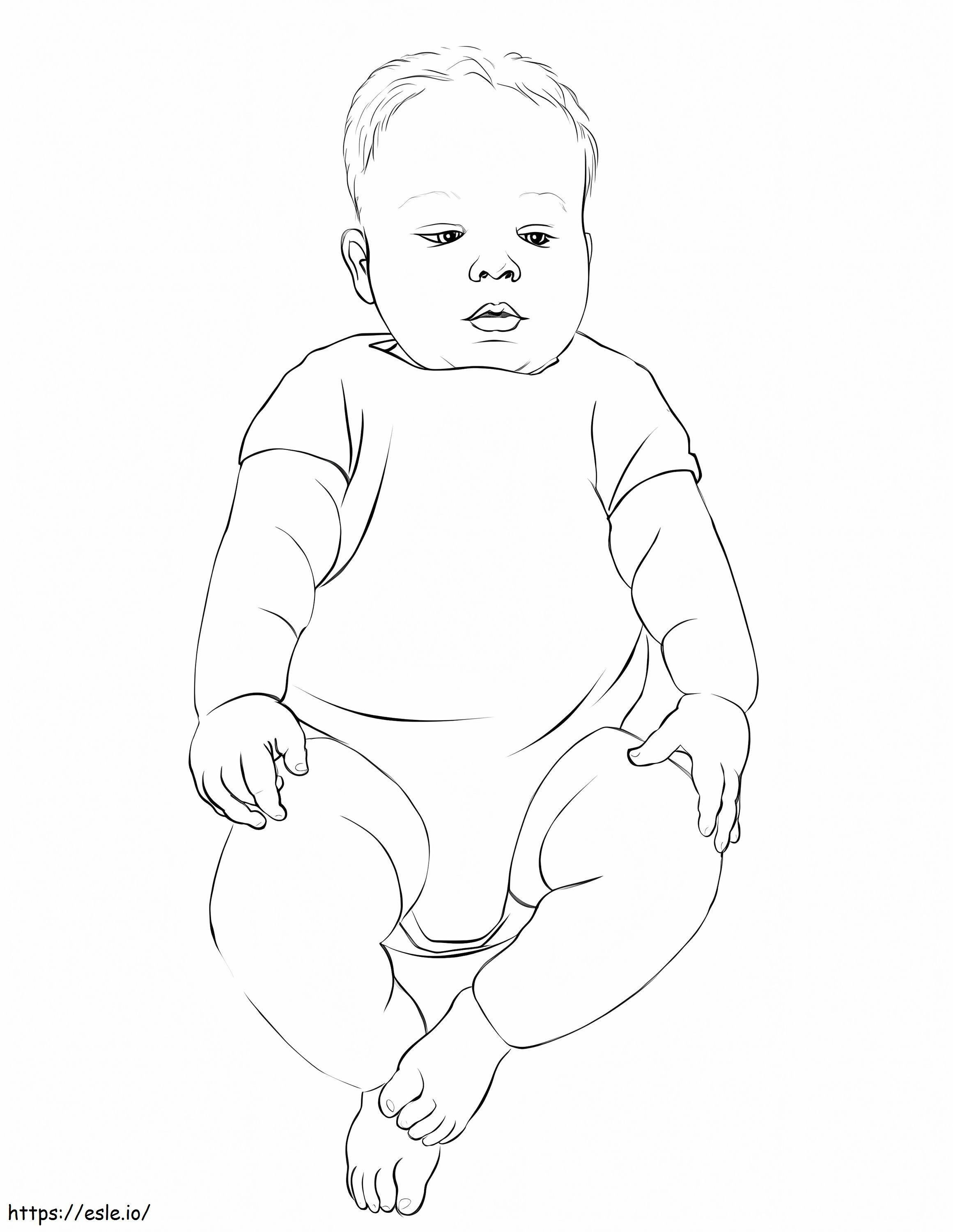 Vauva Infantissa värityskuva