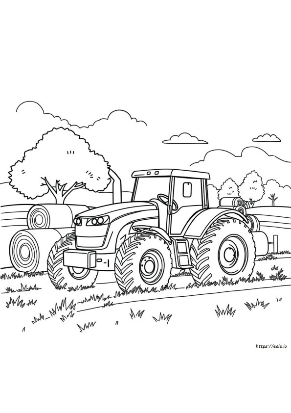 Kolorowanka Traktor