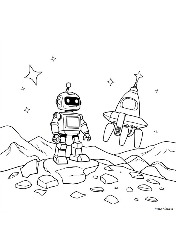 Yazdırılabilir Robot Boyama Sayfaları