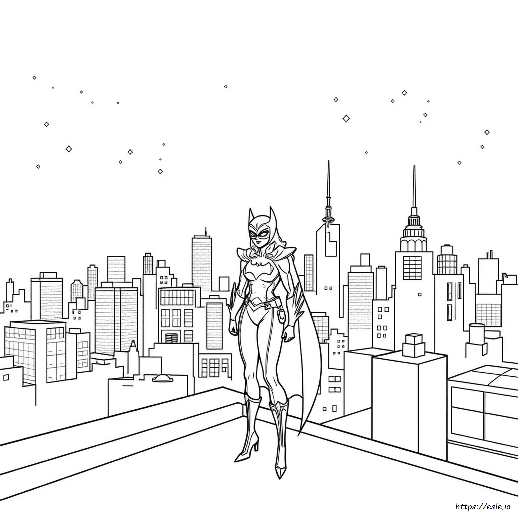 Plantillas Para Colorear De Batgirl Gratis